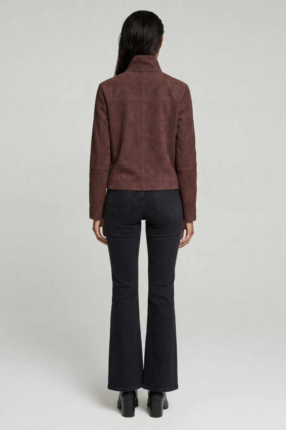 Suede Jacket in Brown