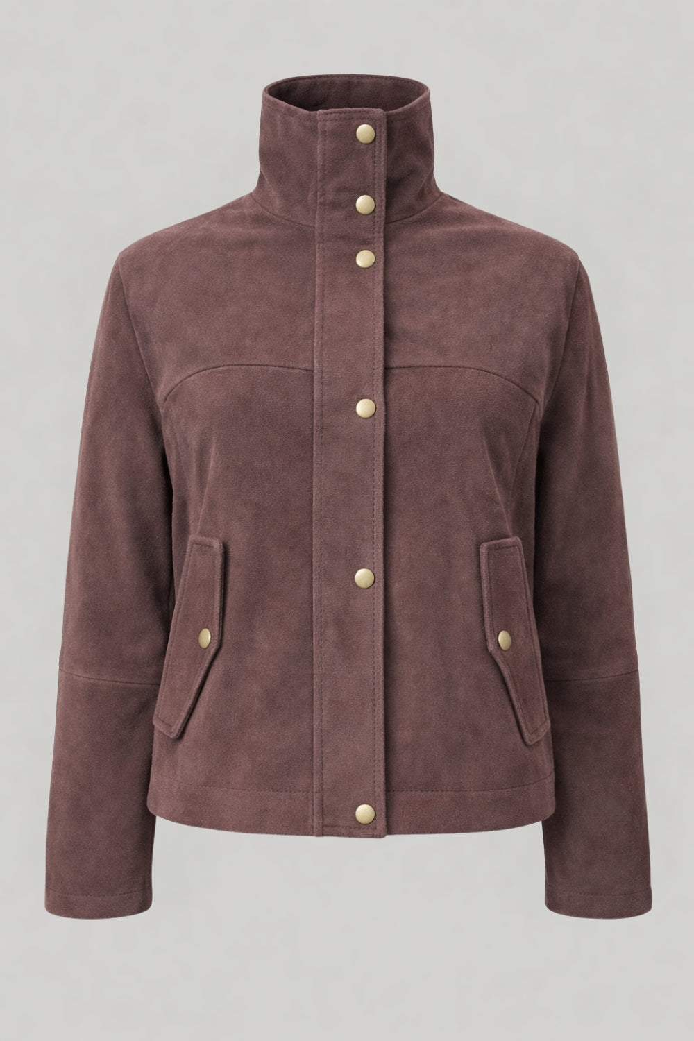 Suede Jacket in Brown