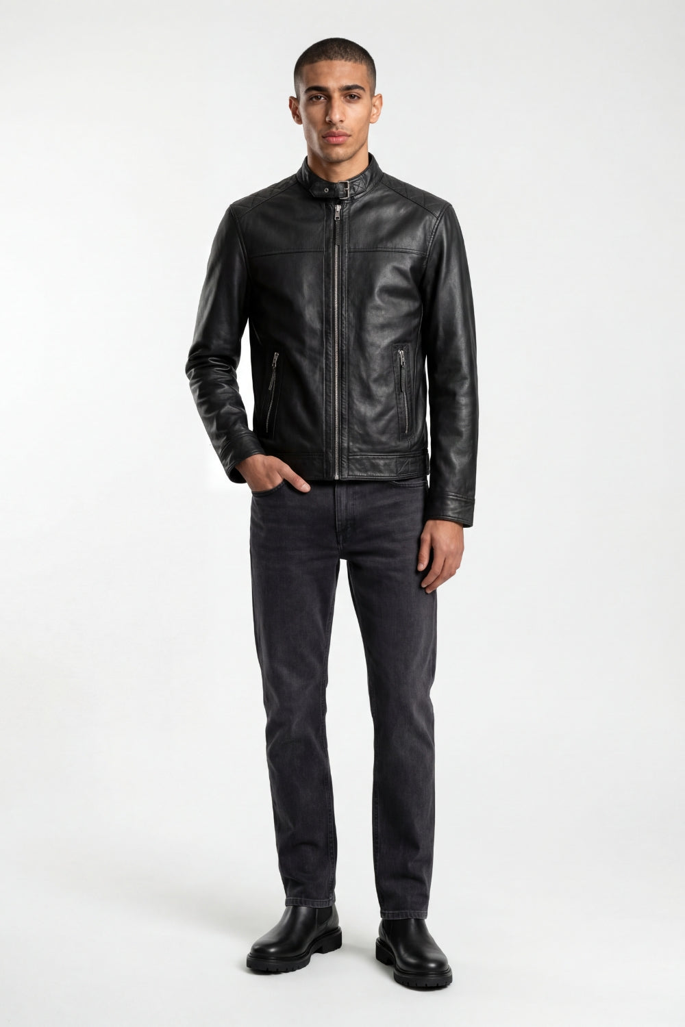 Leather Jacket in Black