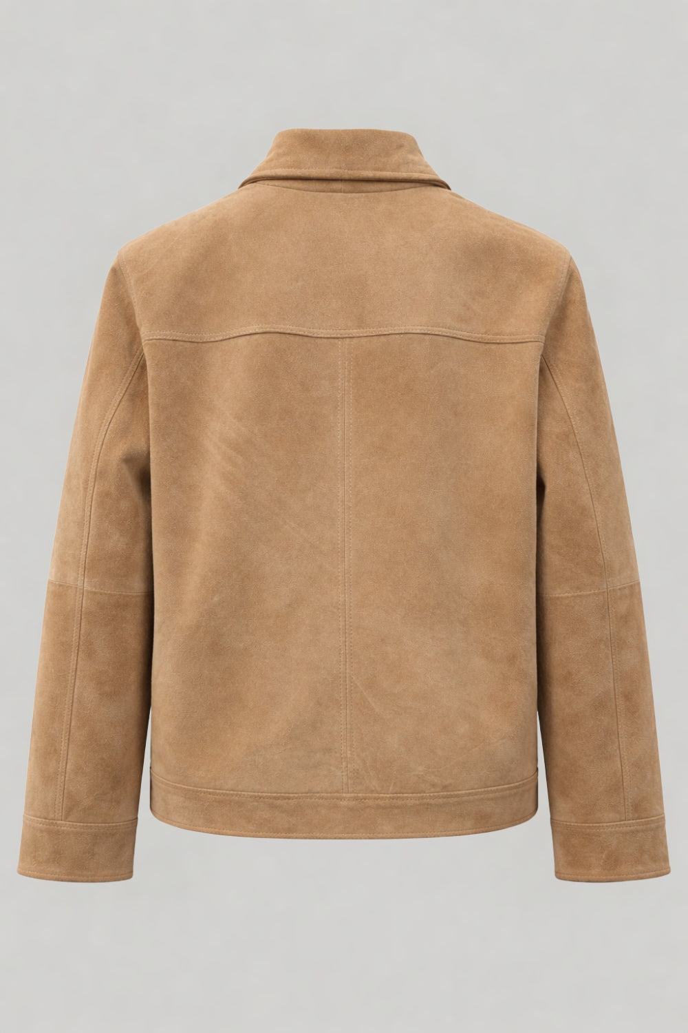 Suede Jacket in Camel