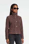 Suede Jacket in Brown