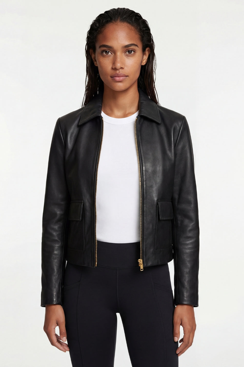 Leather jacket in Black